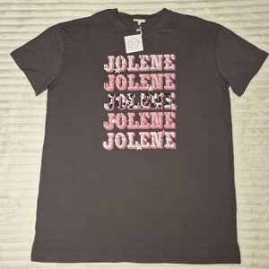 Beavely Gray Graphic Country Music‎ Inspired Tshirt 3XL "Jolene" Cow Print Pink